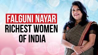 Falguni Nayar Becomes Richest SelfMade Indian Woman in 2022 Know All About Her  Nykaa [upl. by Longo]