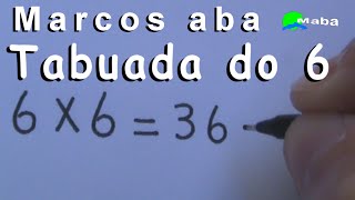 TABUADA DO 6  Matemática [upl. by Nessy]