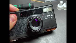 leica minilux repair after portugal repairman [upl. by Ahtabbat582]