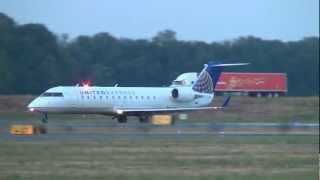 United Express SkyWest N903SW CRJ200LR Takeoff Portland Airprot PDX [upl. by Catherin]