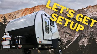 Teardrop Setup  Rental RV Setup  Braxton Creek Bushwhacker 10HD [upl. by Wunder]