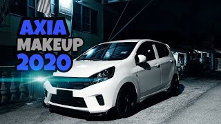 Perodua Axia Makeup 2020  Before and After  Make it simple but significant perodua axia 2020 [upl. by Yllod]