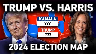 Donald Trump vs Kamala Harris 2024 Election Map Prediction  BIDEN DROPS OUT ENDORSES HARRIS [upl. by Jaquiss580]