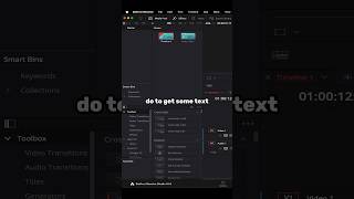 Transform videos with dynamic text videoediting davinciresolve [upl. by Remmus]