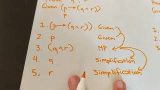 Proofs with Rules of Inference 1 Propositional Logic for Linguists 15 [upl. by O'Carroll]