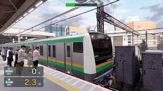 電車でGOはしろう山手Densha de GO E233系3000番台 平日 普通 15 両 827【デイリールーレットミッション】 [upl. by Porett]