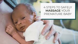 4 steps to safely massage your preemie baby  Sponsored by Pampers [upl. by Eimaral]