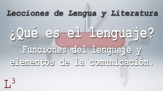 QUÉ ES EL LENGUAJE FUNCIONES Y ELEMENTOS DE LA COMUNICACIÓN [upl. by Enirod]