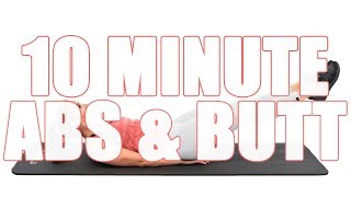 10 Minute Abs and Butt At Home Workout [upl. by Putnam]