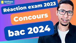 Réaction sur lexamen de maths 2023 sm pc svt  concours  bac 2024 [upl. by Slosberg]