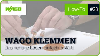 WAGO Klemmen Das richtige Lösen einfach erklärt  Stay Connected [upl. by Auoz]