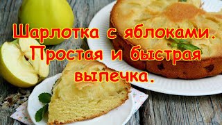 Шарлотка на кефире выходит намного вкуснее обычного бисквита  Пирог с яблоками  Рецепт шарлотки [upl. by Euell]