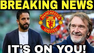 BREAKING NEWS NO MORE EXCUSES INEOS Amorim WARNING Man Utd News [upl. by Jeu]