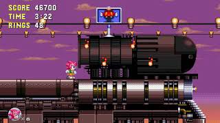 Sonic Triple Trouble 16 Bit SAGE 23 Update  Amy Playthrough Free Play [upl. by Aylatan]