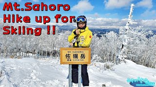 Club med Sahoro Resort hike up for sking  클럽메드 사호로 산정상에서 파우더 타기 [upl. by Asiulairam]