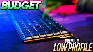 Budget RGB LOW PROFILE Wireless Keyboard Review LTC Nimbleback [upl. by Liman539]