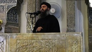 Video Purportedly Shows Extremist Leader in Iraq [upl. by Arelc745]