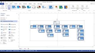 Cara membuat struktur organisasi di Microsoft Visio 2013 [upl. by Liban626]