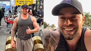 GOLDS GYM VENICE FULL DAY EATING AND WORKOUT [upl. by Mongeau557]