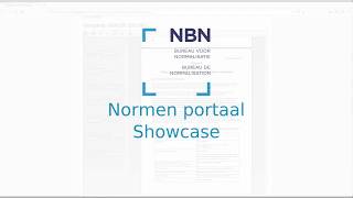 Showcase Normenportaal NBN [upl. by Ahtibat]