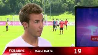 Die FCB News mit Mario Götze [upl. by Esyak78]