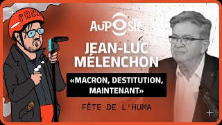 Mélenchon à la Fête de l’Huma «Macron destitution maintenant» [upl. by Dlonyer]