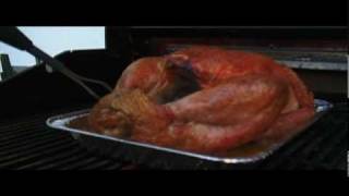 Grannys Poultry How to Cook a Whole Turkey on a Gas BBQ [upl. by Keyte459]