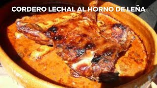 Cordero lechal al horno de leña  Receta tradicional de cordero al horno [upl. by Cozza]