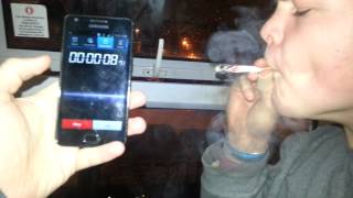 16 Seconds Worlds fastest cigarette smoked [upl. by Noneek]