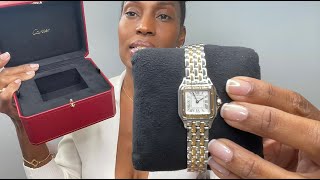 Cartier Double Unboxing Early 45th Birthday Gifts D’Amour Necklace Large and PANTHÈRE Watch [upl. by Beckie]