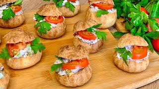 Profiteroles with Tuna Appetizer recipe [upl. by Yeznil761]