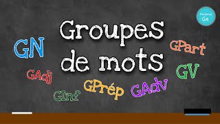 Les groupes de mots [upl. by Sulienroc]