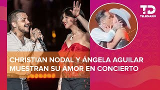 Christian Nodal y Ángela Aguilar se BESAN en concierto en el Auditorio Nacional quot¡eres mi novioquot [upl. by Rudolf]