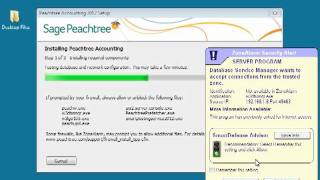 Install Sage Peachtree on a New Server [upl. by Adnawyek]