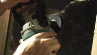 Glass Technology glass scratch removal demo [upl. by Dumm]