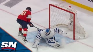 Panthers Anthony Duclair Sneaks Past Maple Leafs Defence To Score Slick Breakaway Goal [upl. by Benjy]