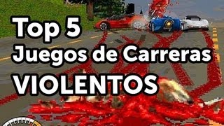 Top 5  Juegos de Carreras Violentos [upl. by Joyan]