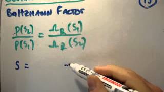 Quantum Statistics 15  Boltzmann Factor [upl. by Spear]