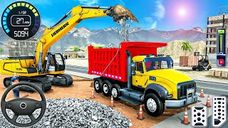 Real City Construction Simulator  JCB Excavator Road Construction 3D  Android GamePlay [upl. by Drofxer674]