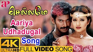 Aariya Udhadugal Video Song 4K  Chellame Movie Songs  Vishal  Reema Sen  AP International [upl. by Hsatan]