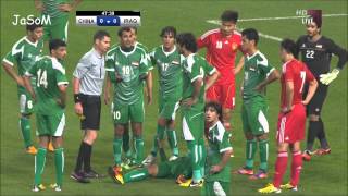 طرد لاعب العراق علي عدنان الصين 1 العراق 0 التصفيات الآسيوية 2013 Ali Adnan red card China vs Iraq [upl. by Montgomery899]