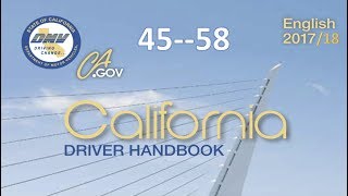 California Driver Handbook  AudioREAL VOICEDMV4558 [upl. by Ellison]