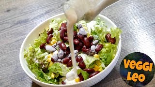 Das beste Salatdressing ohne Öl  vegan und sahnig [upl. by Letram]