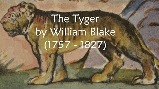 The Tyger by William Blake  Tyger Tyger Burning Bright [upl. by Pallaton]