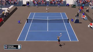 Anastasia Potapova vs Ekaterina Alexandrova  Linz Open  Quarter Final  AO Tennis 2  PS5 Gameplay [upl. by Atinrahc]