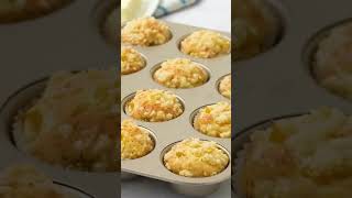 The Perfect Peachy Treat 🍑 Easy Peach Cobbler Muffin Recipe [upl. by Juni]