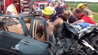 Witnesses Claim Miracle Man Saved Car Crash Victim With Prayer  ABC World News Tonight  ABC News [upl. by Oinimreh]