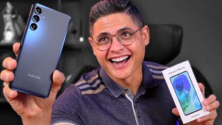 CHEGOU Novo Galaxy M55 da SAMSUNG Unboxing e Impressões [upl. by Damle488]