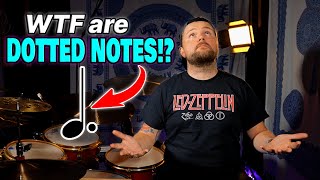 DOTTED NOTES  Basic Music Theory For Drummers Part 3  DRUM LESSON [upl. by Aluap225]