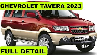 CHEVROLET TAVERA 2023 FACELIFT  Features Safety Price Detail Review [upl. by Nawyt]